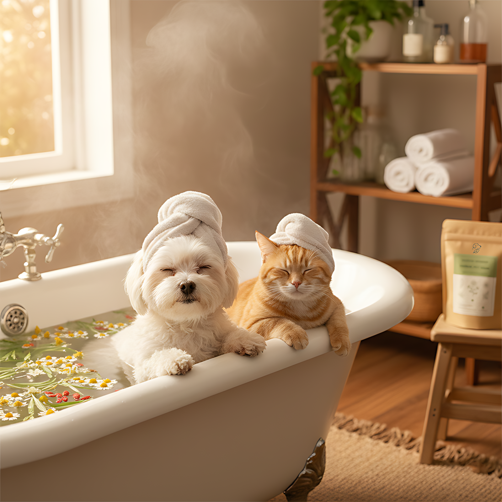 Natural Herbal Bath Packs for Dogs