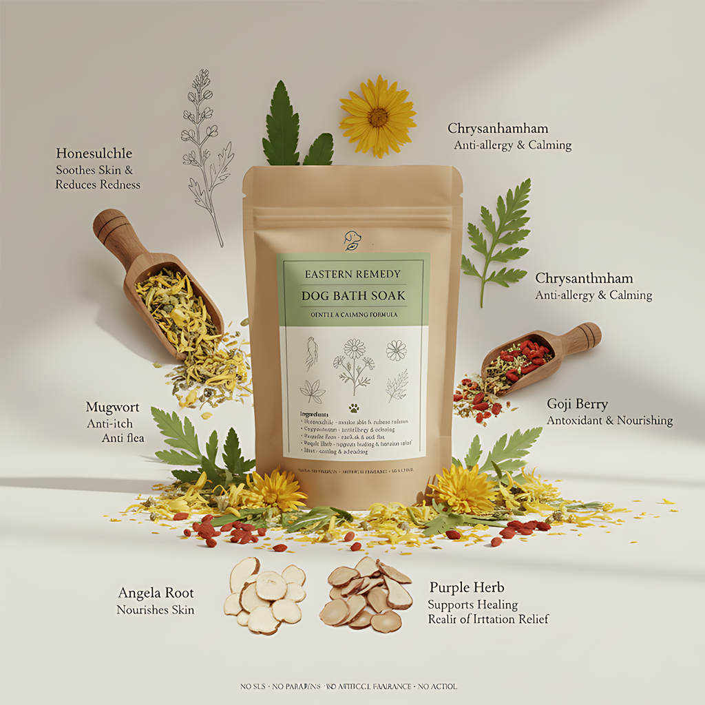 Natural Herbal Bath Packs for Dogs